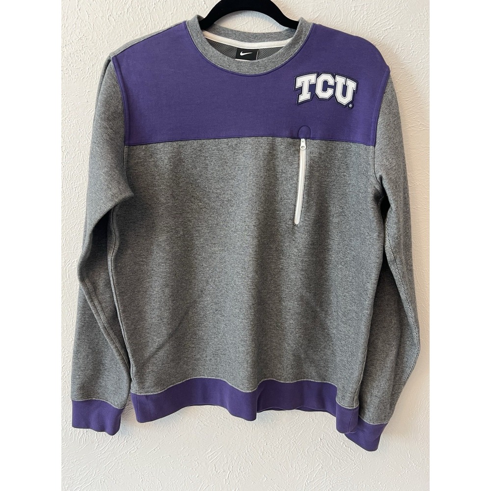 Nike Sweatshirt Men's Large  TCU Horned Frogs‎ Crewneck Pullover